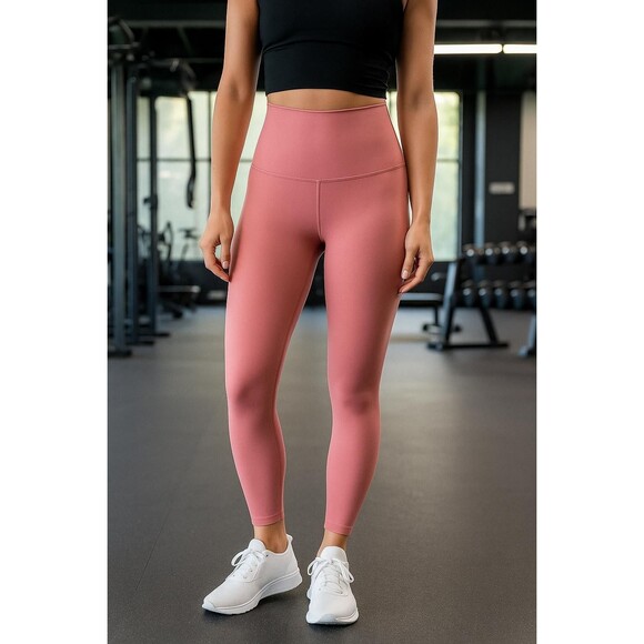 LULULEMON Align High-Rise Crop Leggings 23” Size 8 Pink Athletic B52 - Picture 1 of 6